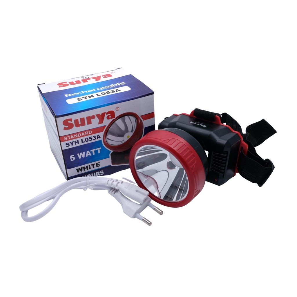 Senter Kepala Surya SYH L053A 5 Watt Headlamp Lampu Kepala 5W