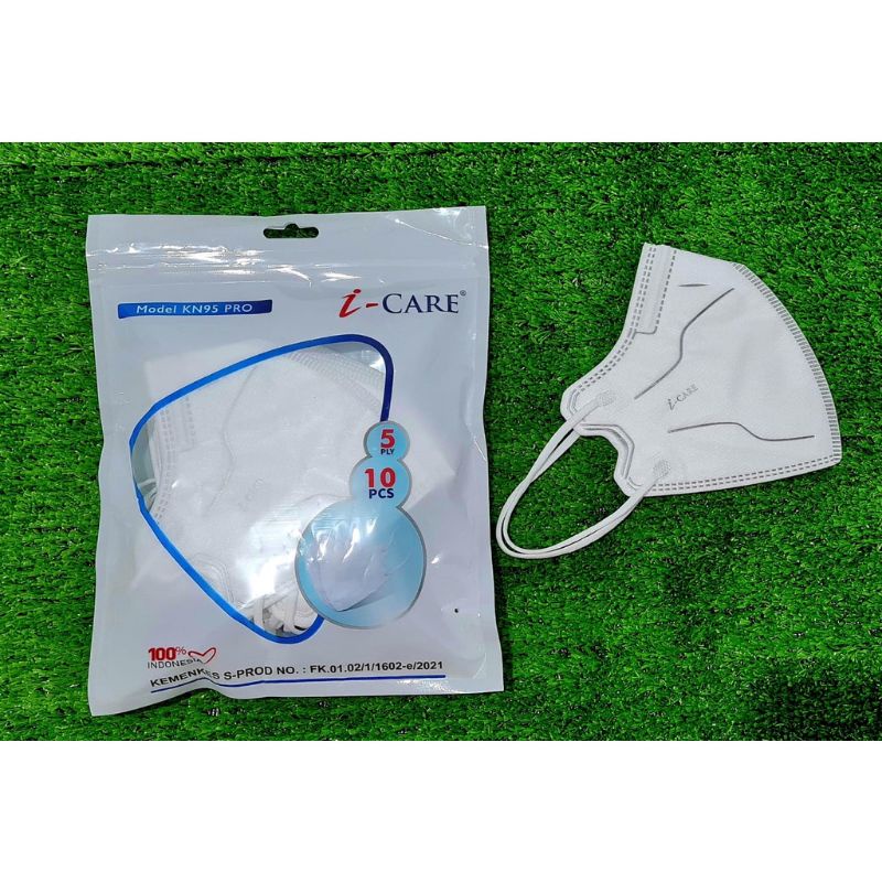 MASKER KN95 PRO I-CARE 5 PLY DISPOSABLE FACE MASK ISI 10 PCS