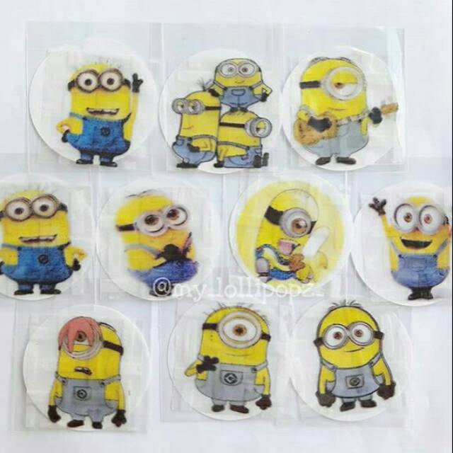 AMAN DIMAKAN Edible Rice Paper tema MINION