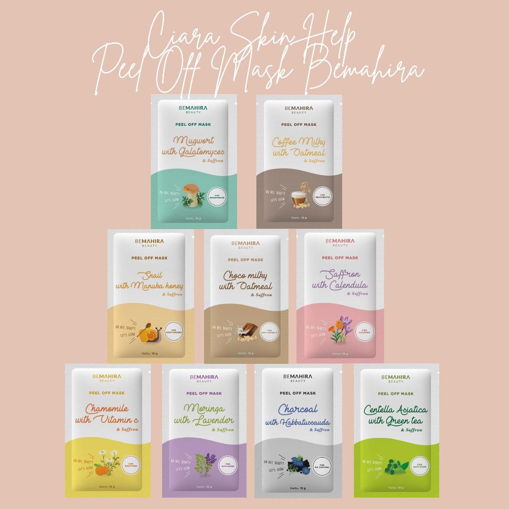 Peel Off Mask Bemahira Beauty / Masker Peel Off Aman BPOM Berkualitas