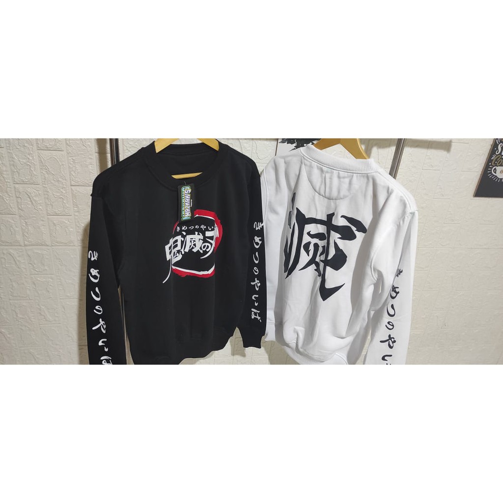 Sweater Crewneck KIMETSU NO YAIBA Terbaru / Sweater Pria Wanita Motif Jepang