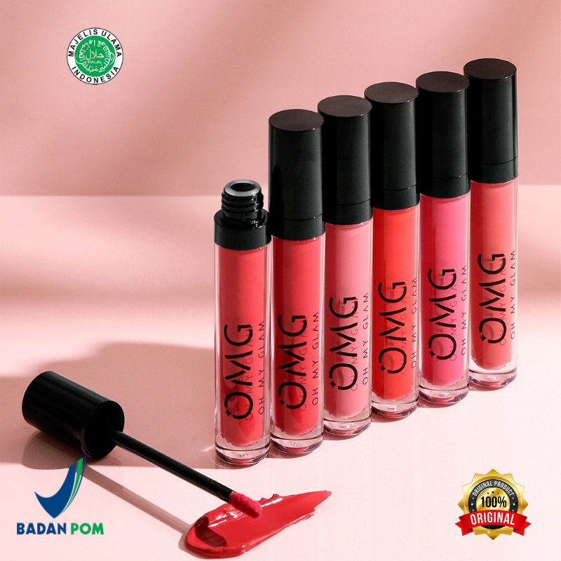 ARJUNA OMG Oh My Glam Matte Kiss Lip Cream Kosmetik KT5