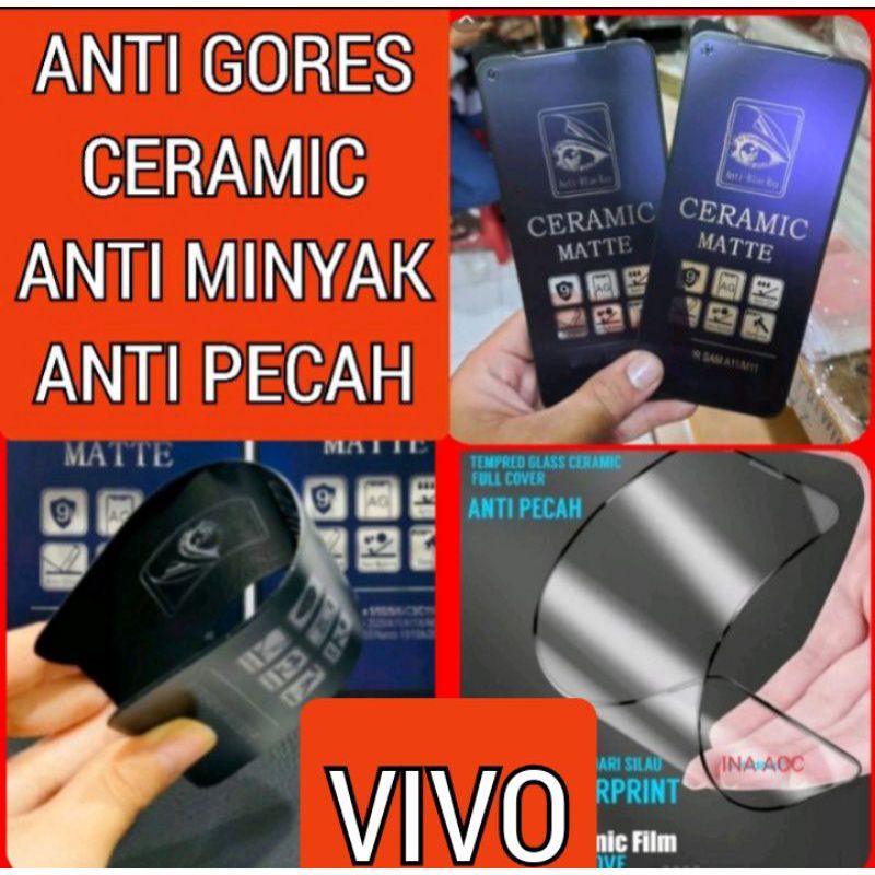 TEMPER GLAS TG BLUE ANTI PECAH PELINDUNG HP UNTUK TYPE HP VIVO  AL TYPE