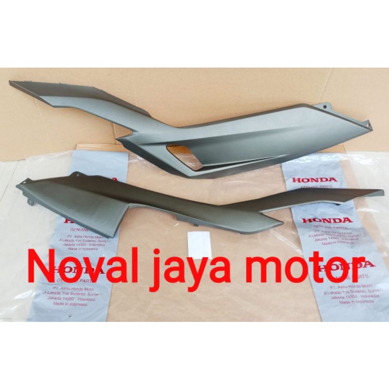 cover underside sirip bawah dek kanan kiri all new vario 150 2018 brown matte