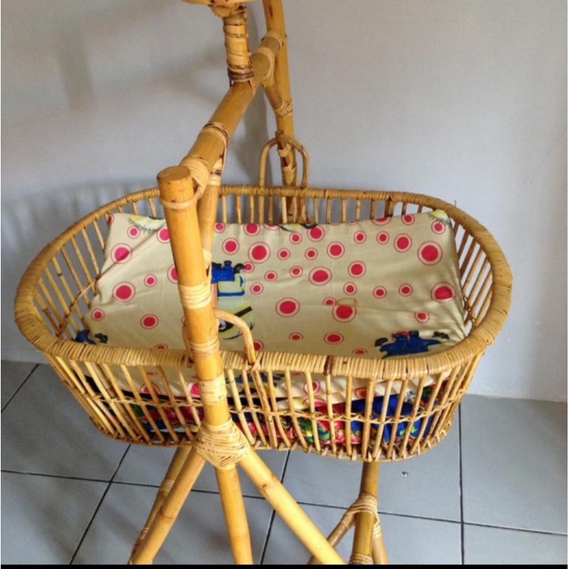 Paket Hemat Keranjang / Box / Sofa Bayi / Selimut Ayunan Bayi Rotan Murah
