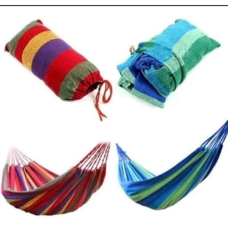 Hammock Pelangi Ayunan Gantung Kain