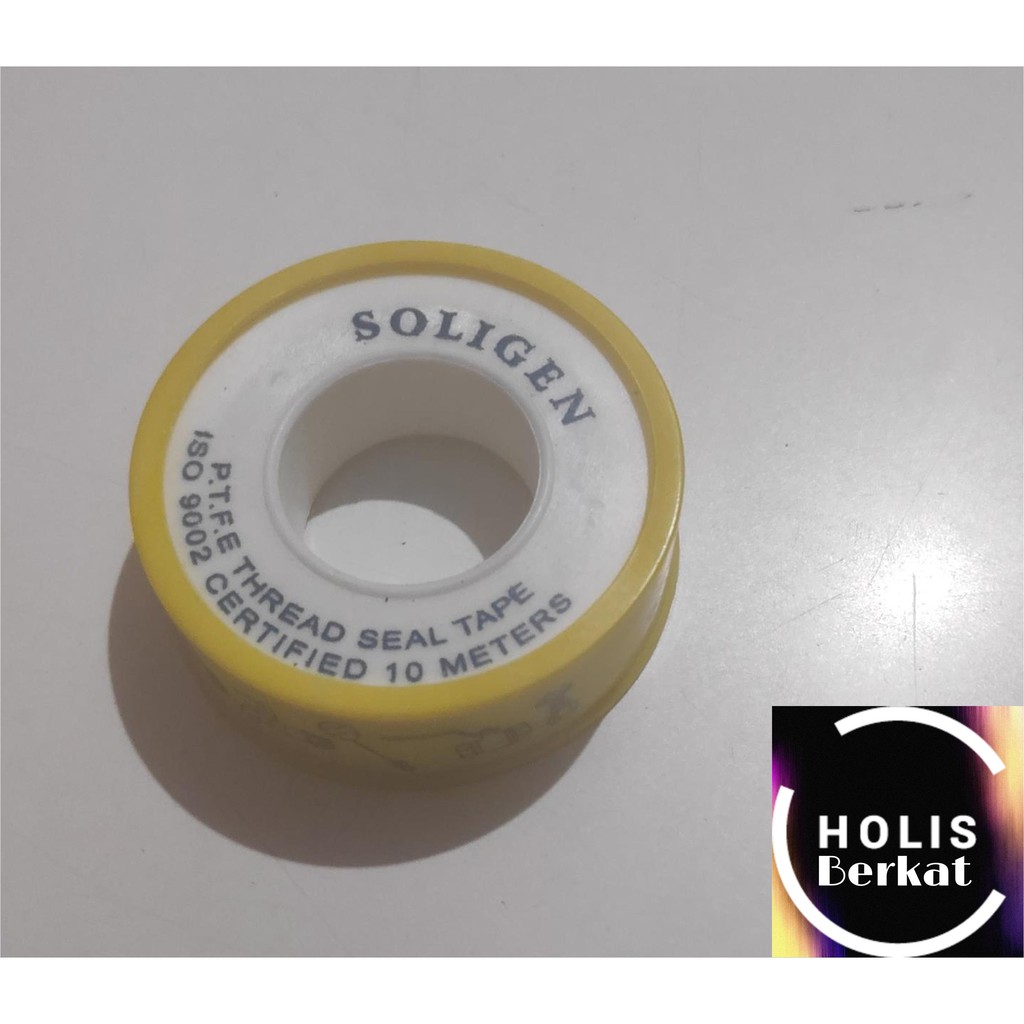 Seal Tape / Siltip Tebal Isolasi Kran Sealtape Full 10 Meter SOLIGEN