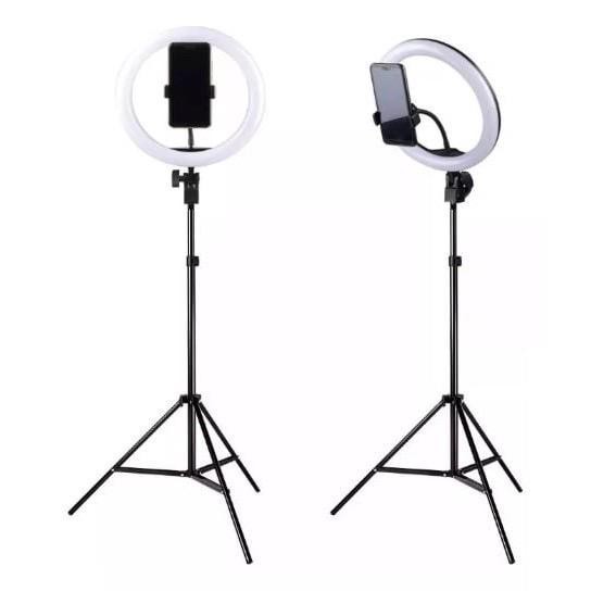 Ring Light 26cm + Tripod 2.1m - Lampu Makeup - Lampu Selfie - Lampu Vlog BISA COD MURAH Ringlight Iring Selfie Flash Light