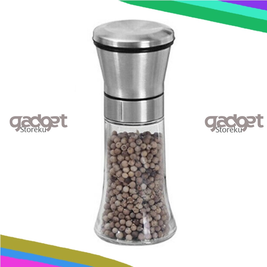 Penggiling Biji Lada Mrica Manual - Alat Gerus Lada Merica Spice Pepper Mill Grinder 120ML