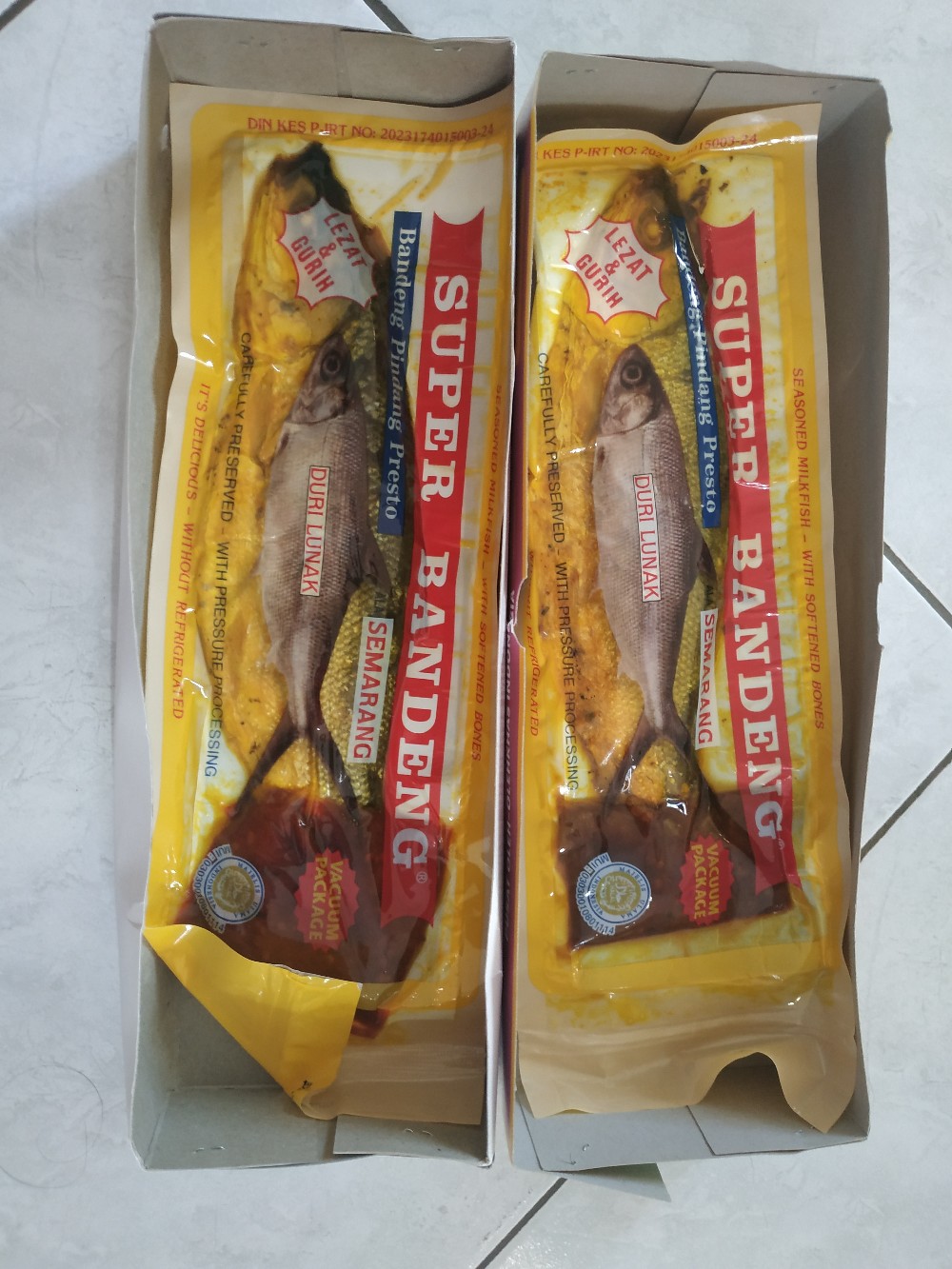 Ikan Super Bandeng presto duri lunak khas  semarang  