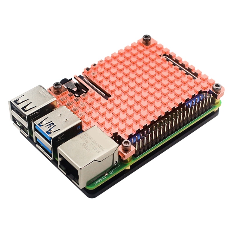 Btsg Wearproof Copper Heatsink Cooling Fan Thermal Pendingin Pembuangan Panas Untuk Raspberry Pi 4B