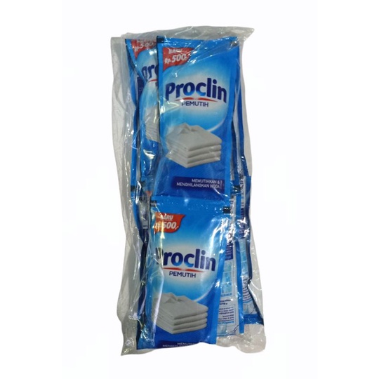 Proclin Pemutih Pakaian Sachet Renteng Isi 12pcs 30ml Proclin Renceng Proclin 500an