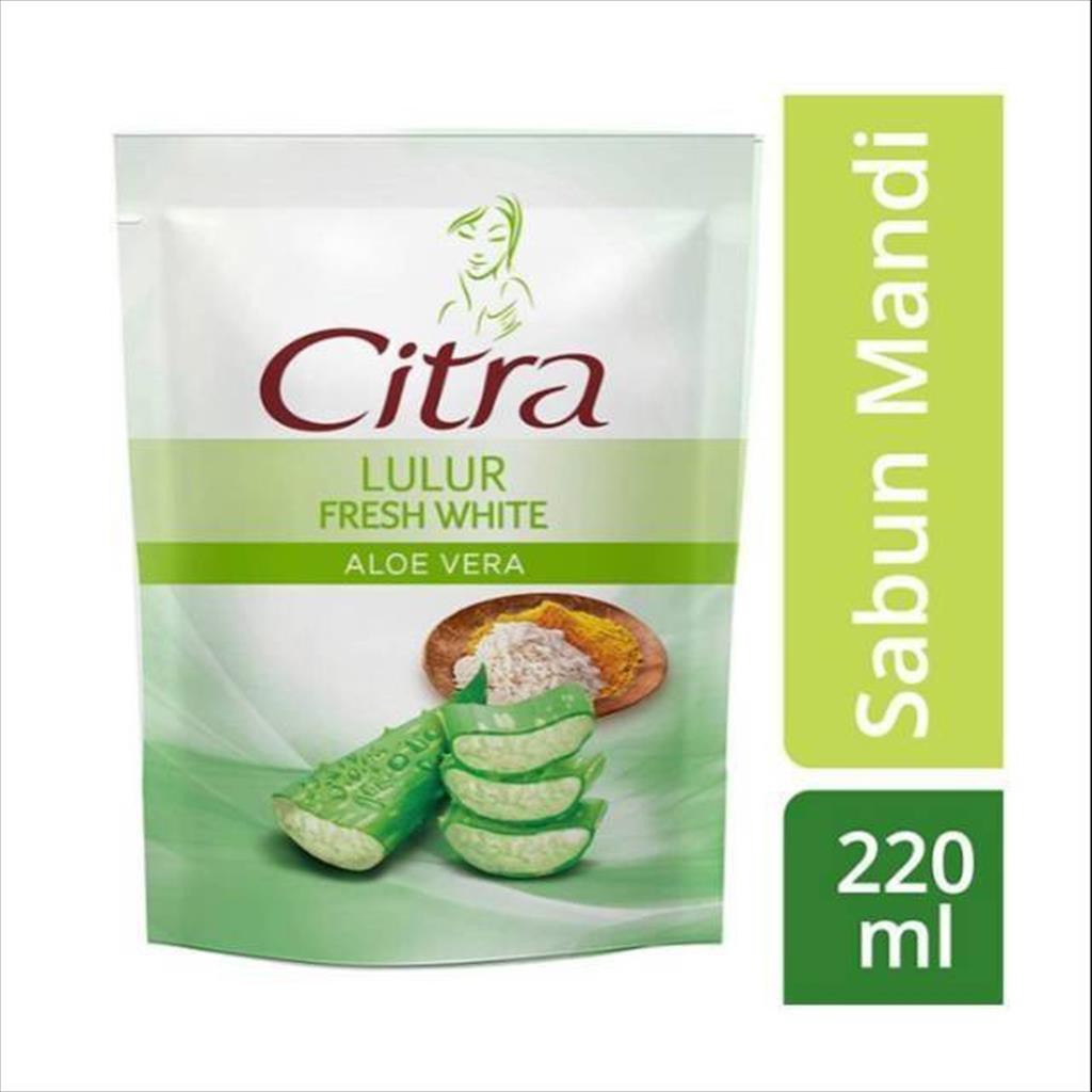 Citra Fresh White Body Wash Aloe Vera 220 ML Refill