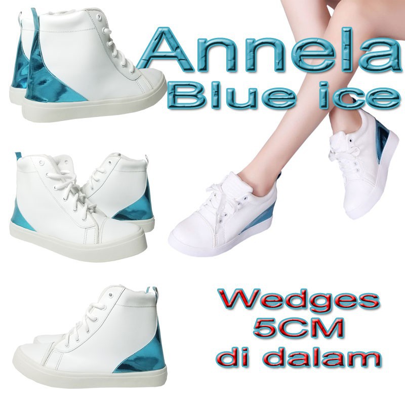 Dnr Annela Blue ice   Hidden wedges sneakers wanita korea BD05