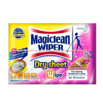 Magiclean Wiper Dry Sheet Wiper 20pcs Tisu Kering Pembersih Lantai Magic Clean Pembersih Lantai Magic Clean Magicclean Kain Pel Model Tissue Kering Tissu