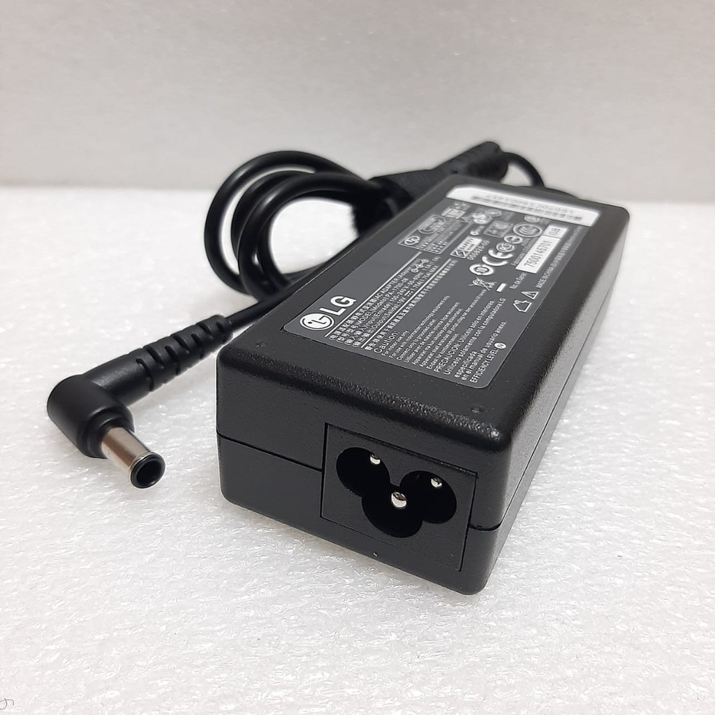 Adaptor Charger LED,LCD Monitor TV LG 19V - 1.7A Original Jarum Bonus Kabel Listrik