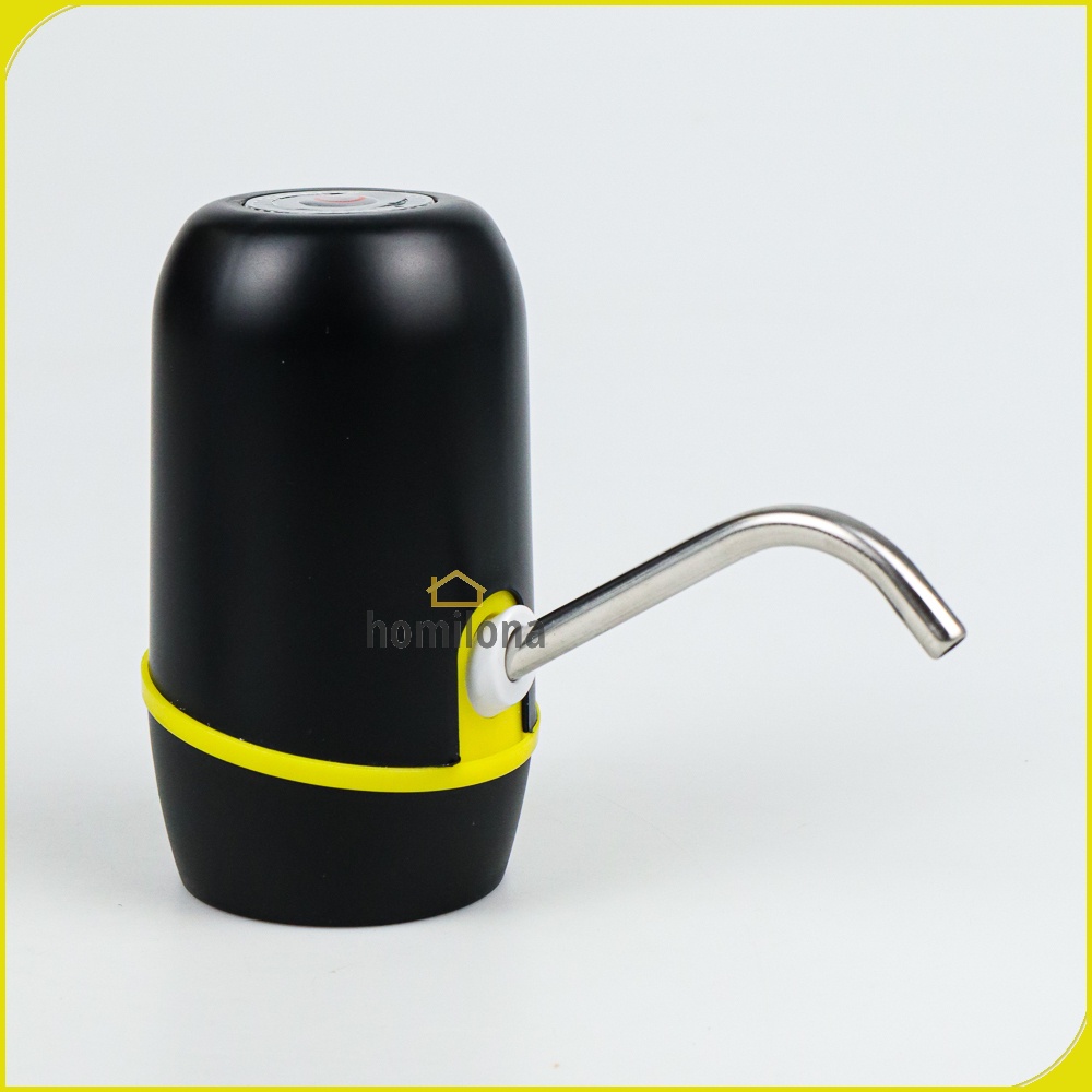 Pompa Elektrik Air Minum Galon Rechargeable - One Two Cups K1 - Black