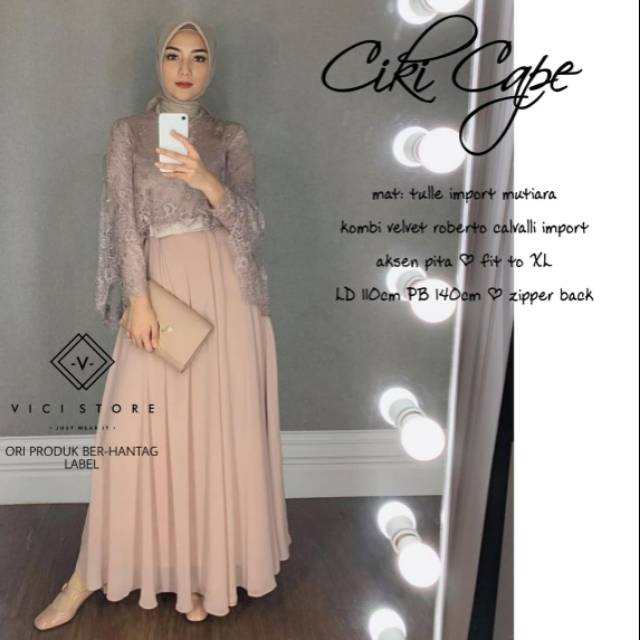 Ciki brokat terbaru terkeren recomended brokat kekinian elegan simple termurah gamis brokat