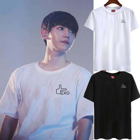 Kaos exo Chanyeol logo tangan DTF print