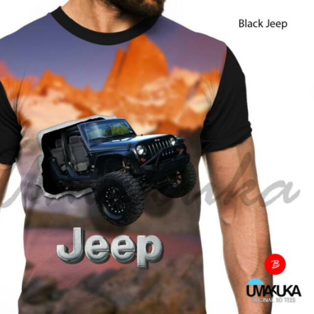 Jeep tshirt kaos baju offroad premium 95d70769be 