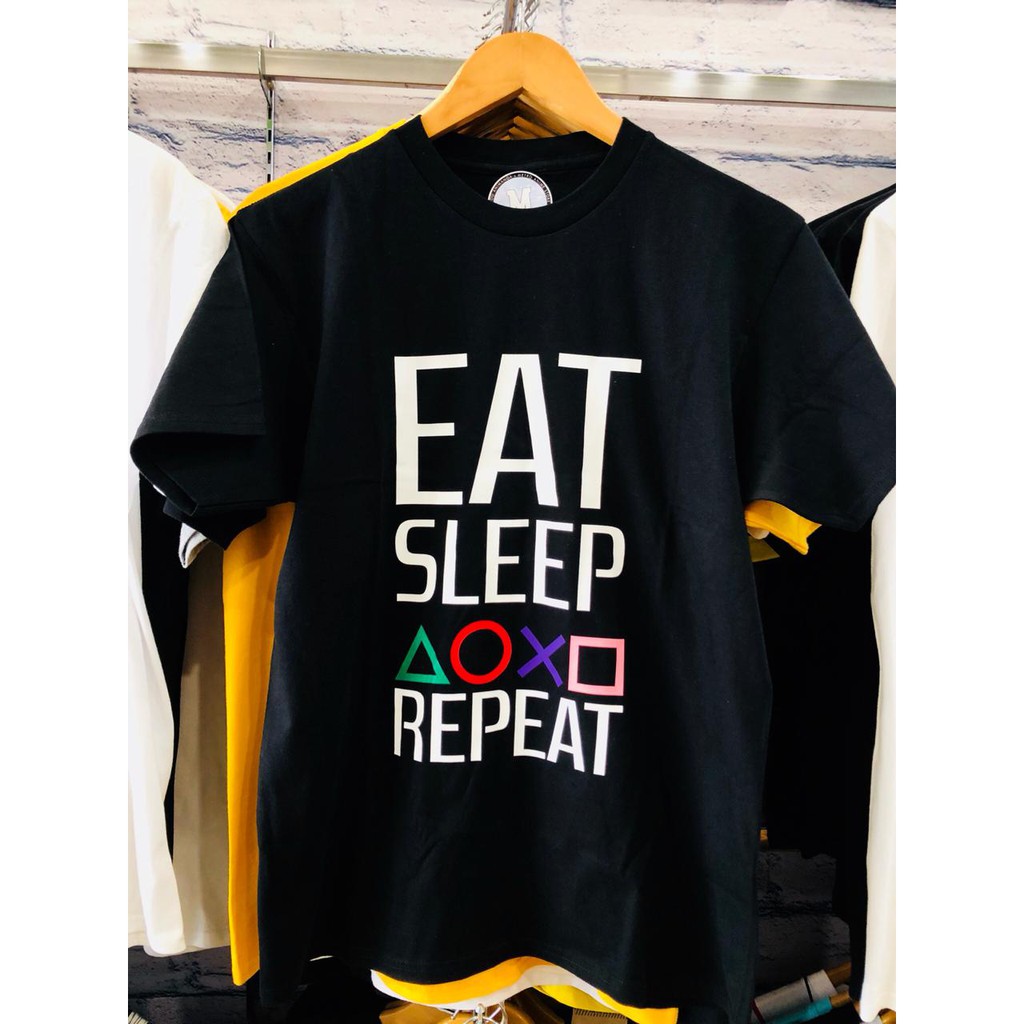 Kaos Gamer Eat Sleep Playstation Repeat cotton premium