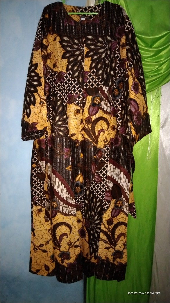 Gamis Batik Manggar, Padi,sekar,cantik,kubis,kipas,daun,kupu,nadine,gendis,kawung,termurah