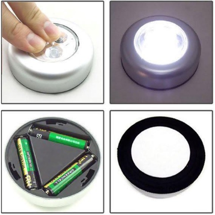 Lampu Darurat Bulat LED / Lampu EMERGENCY Tempel LED Bulat / Touch Lamp