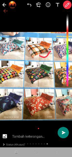 Bedcover Hawaii Semua Motif By Request. Lengkap Dengan Sprei.