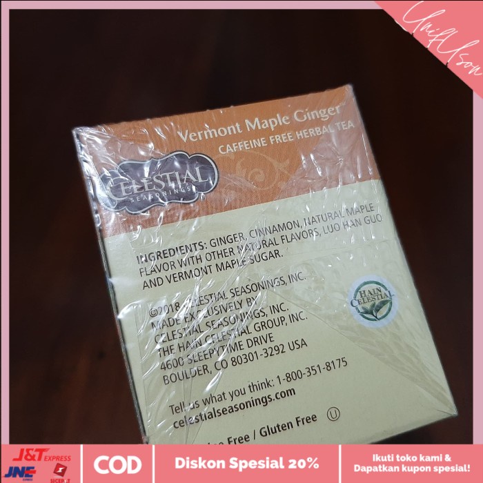 

⭐COD⭐ Celestial Seasonings Vermont Maple Ginger