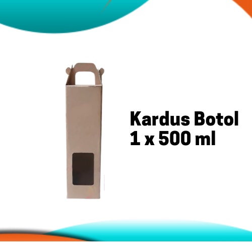 

Kardus Botol 500 ml Kardus Jinjing Dus Kemasan Kale Gift Box Hampers Packaging Tenteng Coklat