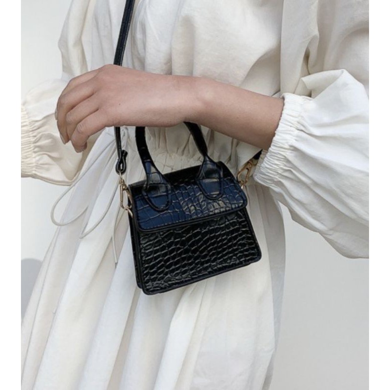 ADA Vintage Sling Bag Mini Croco-1