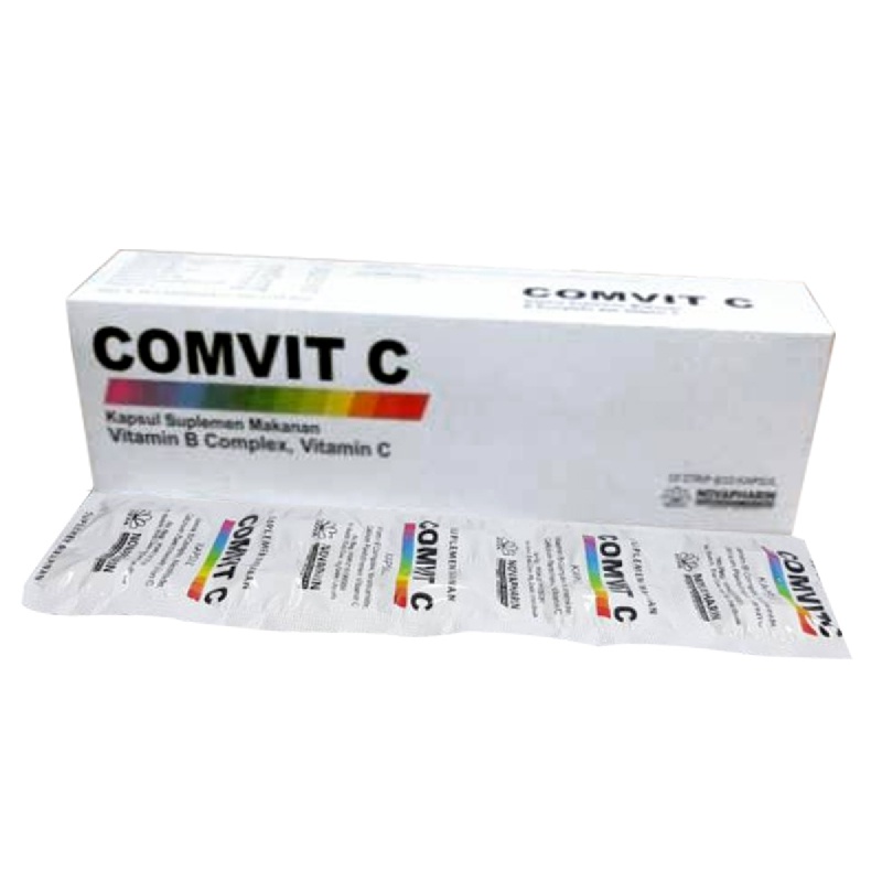 Vitamin C - Comvit C Vitamin C 500MG + B Complex - 10 Strip @ 10 Kapsul