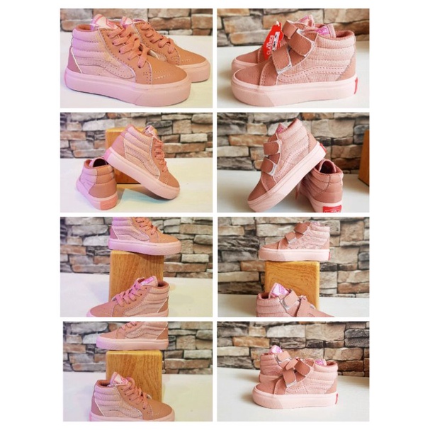 SEPATU VANS BABY SK8 SALMON /SEPATU VANS BAYI