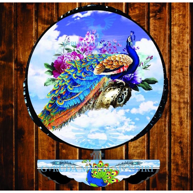 [ Promo ] Decal sangkar 2 pcs bulat No 1,2,3,4