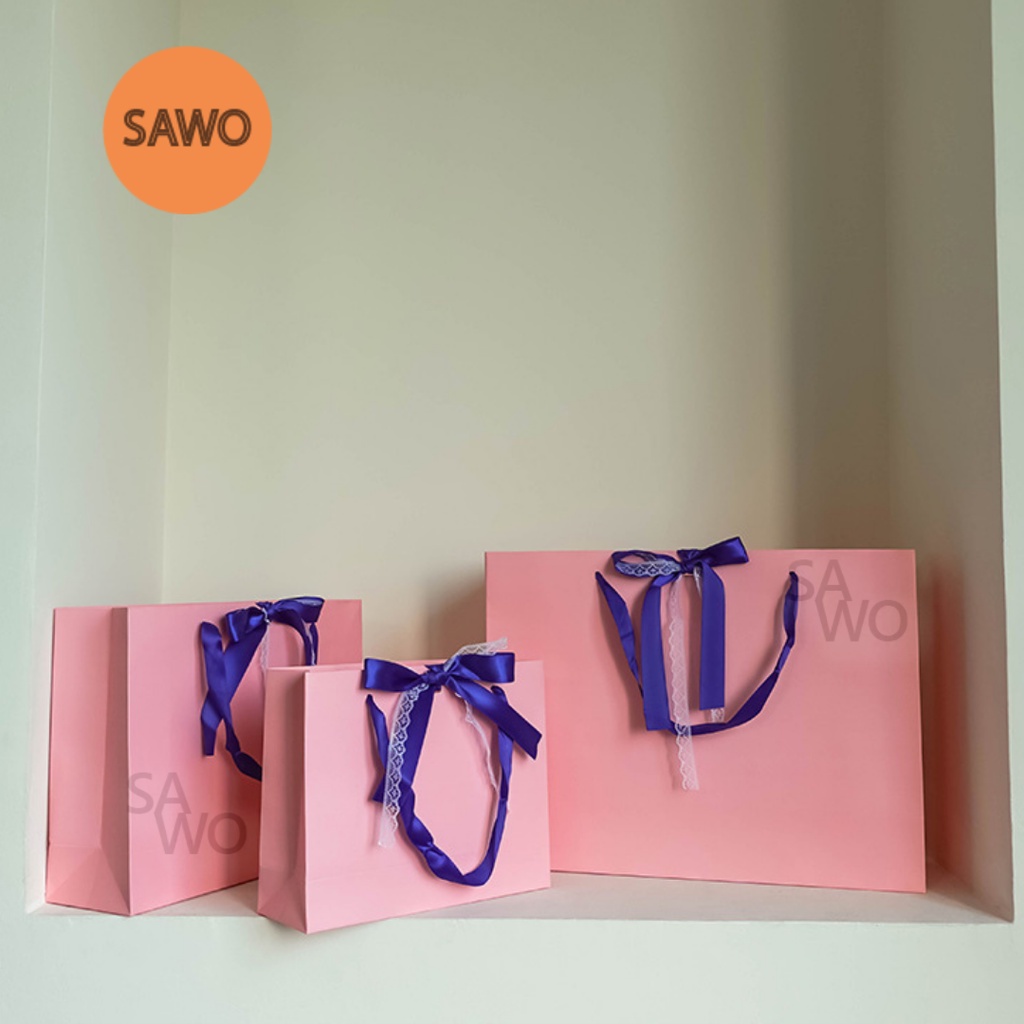 

Paper Bag Pink With Satin Ribbon Termasuk Pita | Elegant Pink Kado Kantong Kertas Bingkisan Hadiah