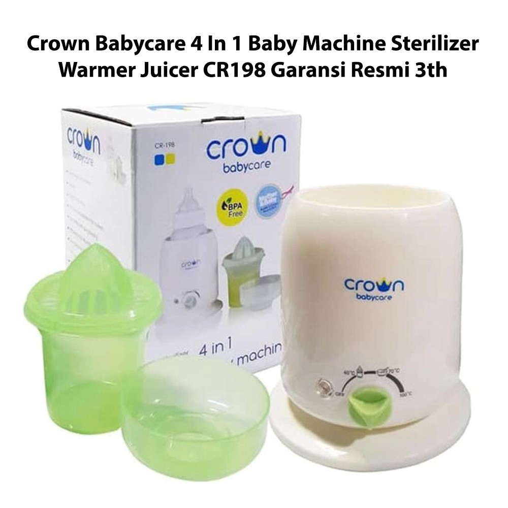 Crown Baby Care 4in1 Baby Machine CR198 Warmer and Sterilizer Steril Botol Susu Bayi