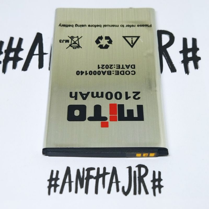 BATRE BATREI BATERAI BATTERY MITO A37 A 37 Z1 Z 1 BA000140 BA 000140 BA-000140 (2100 mAh) ORIGINAL B