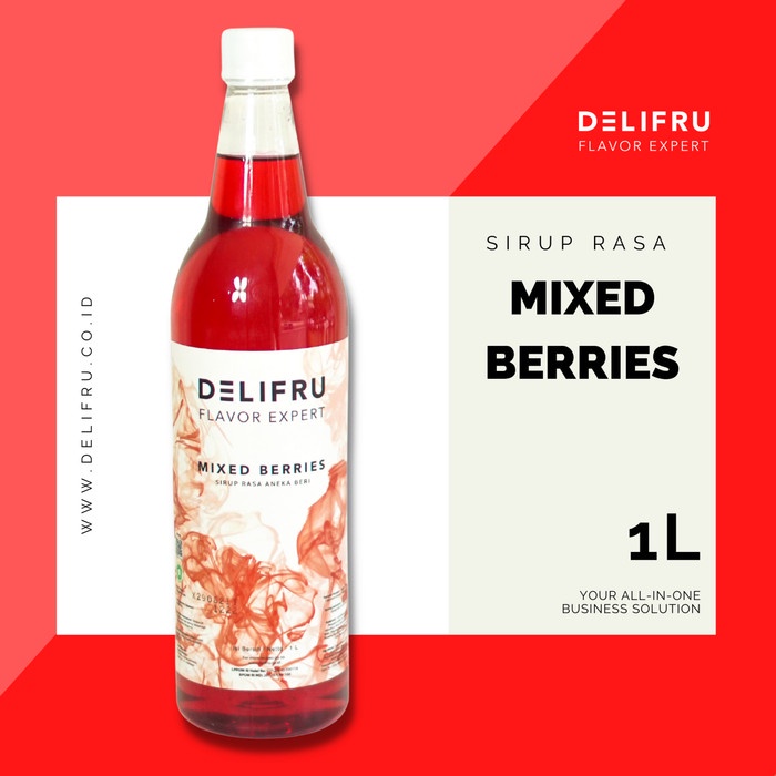

Syrup Mixed Berries Delifru - Sirup Aneka Buah Beri Premium