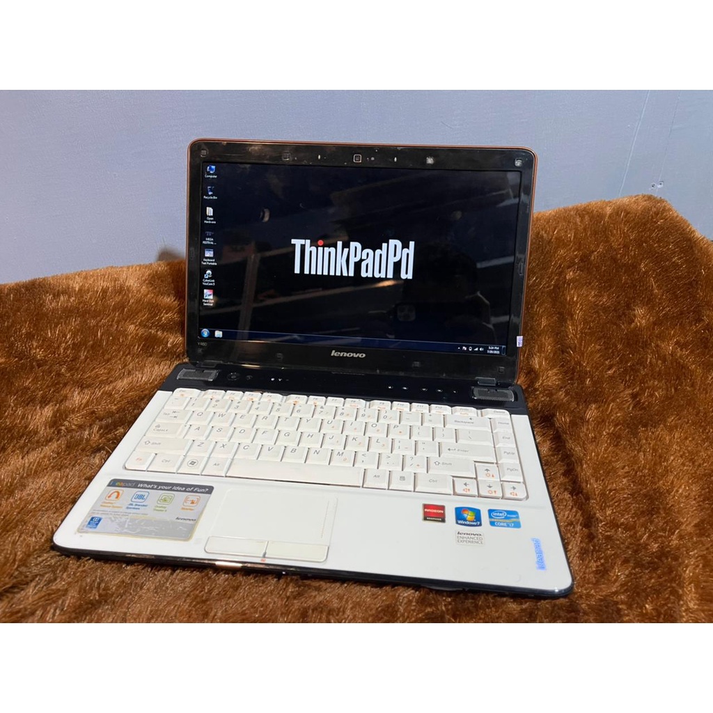 Laptop Gaming Desain Lenovo Ideapad Y460 Core i7 2630QM Radeon Mulus