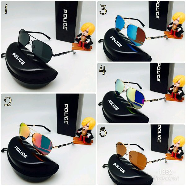 Kacamata pria cowok police 1382 polaroid polarized super