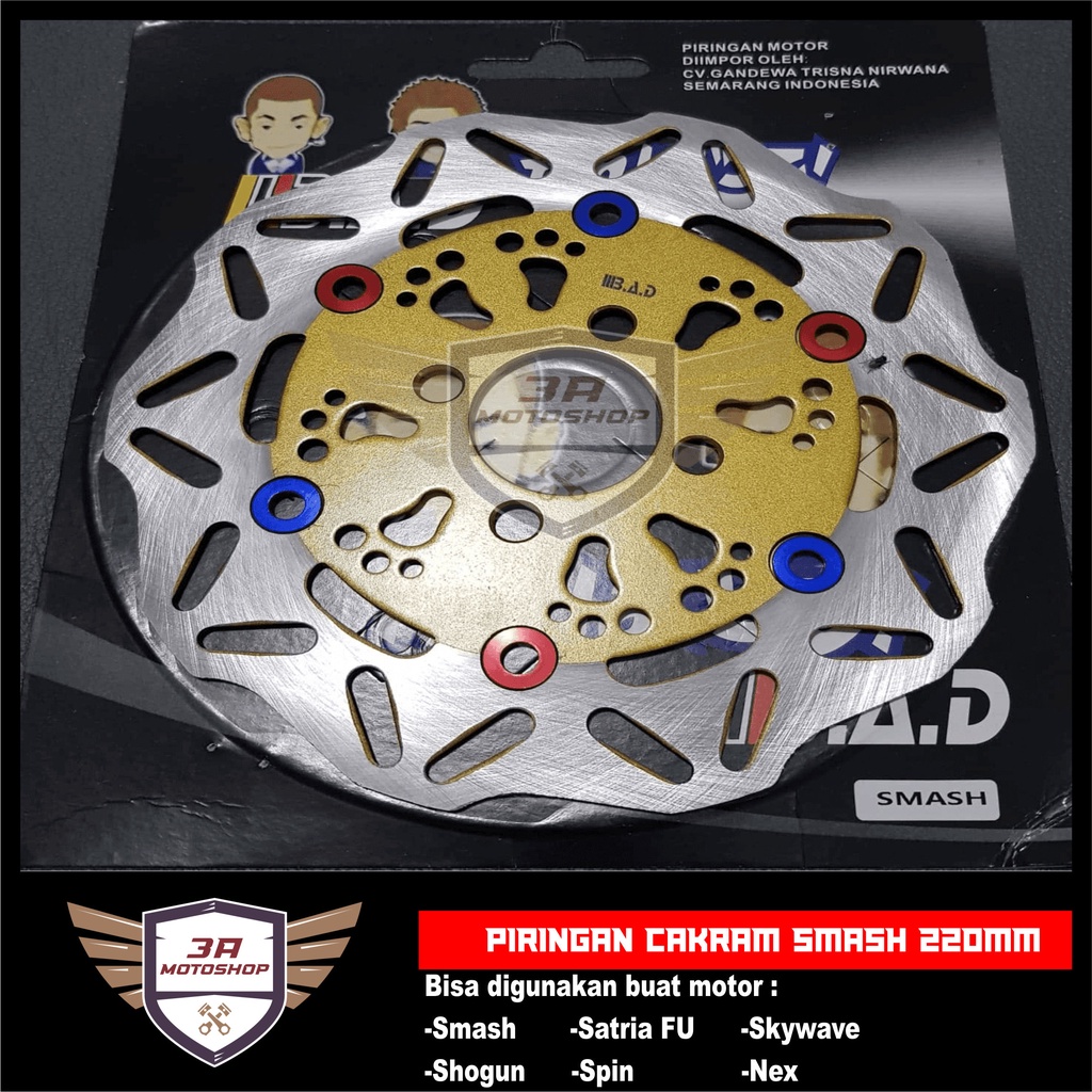 Piringan Cakram / Disc Brake Suzuki Smash Shogun 125 Axelo Satria FU Spin Skywave