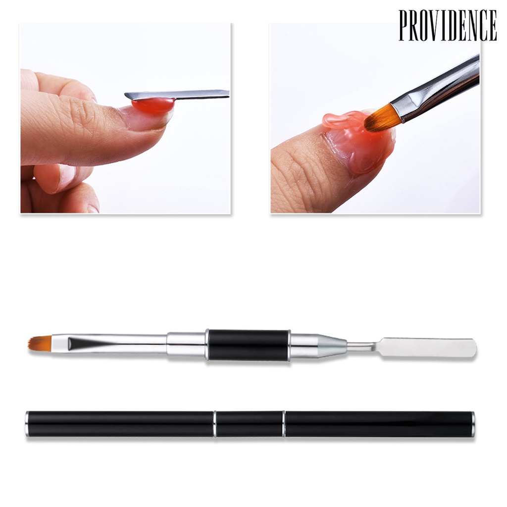 Providence Dual End Nail Pusher Brush Images Painting Soft Head Brush Extension Quick Building Painting Builder for Manicure