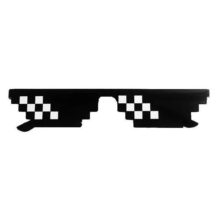 AC060 Kacamata Mincecraft Pixel Mozaik Keren