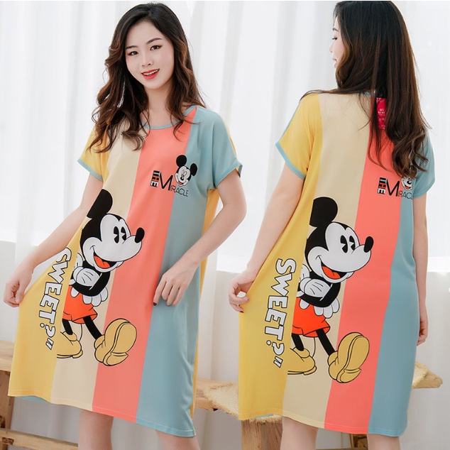 DF BT165 Baju Tidur Daster Baju Tidur Dewasa Jumbo Karakter Import