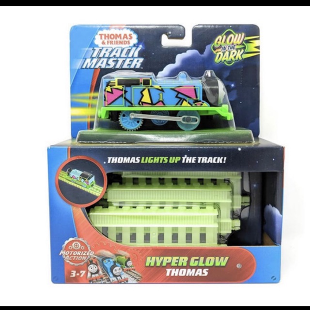 Thomas & Friends TrackMaster Motorized Hyper Glow ( Thomas ) - mainan kereta anak