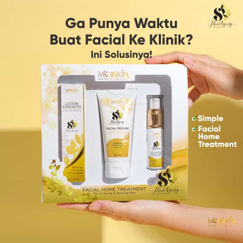 Trio Skin Aging Facial Home Treatment Moraskin / Peeling Moraskin / Oxy Bubble Moraskin / Lotion Ess