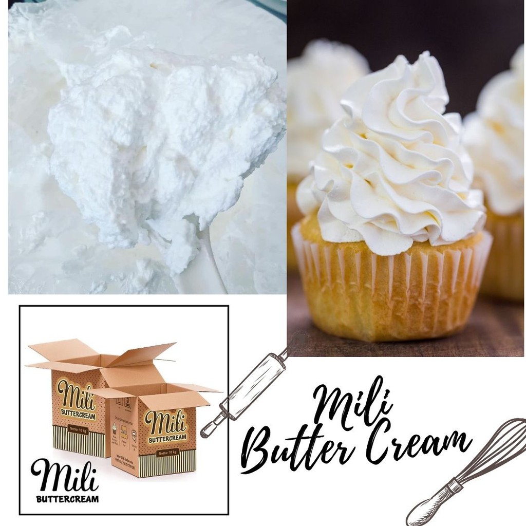 

BUTTER CREAM 250GR - OLESAN CAKE - CAKE COATING - VANILLA BUTTERCREAM - CUP CAKE TOPPING HALAL MUI