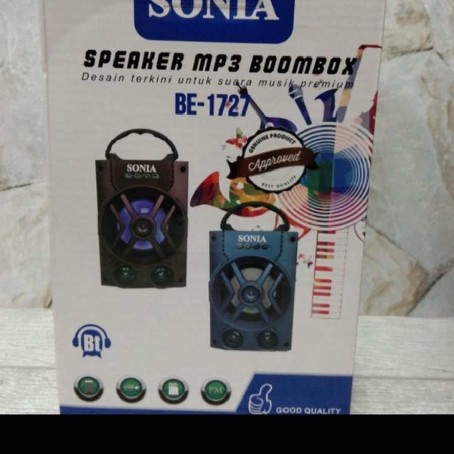 Speaker Bluetooth Jinjing Sonia BE-1727 - Speaker Portable Sonia 1727