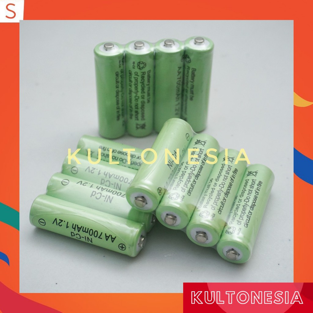 Baterai Cas A2 / AA 700mAh 1.2V