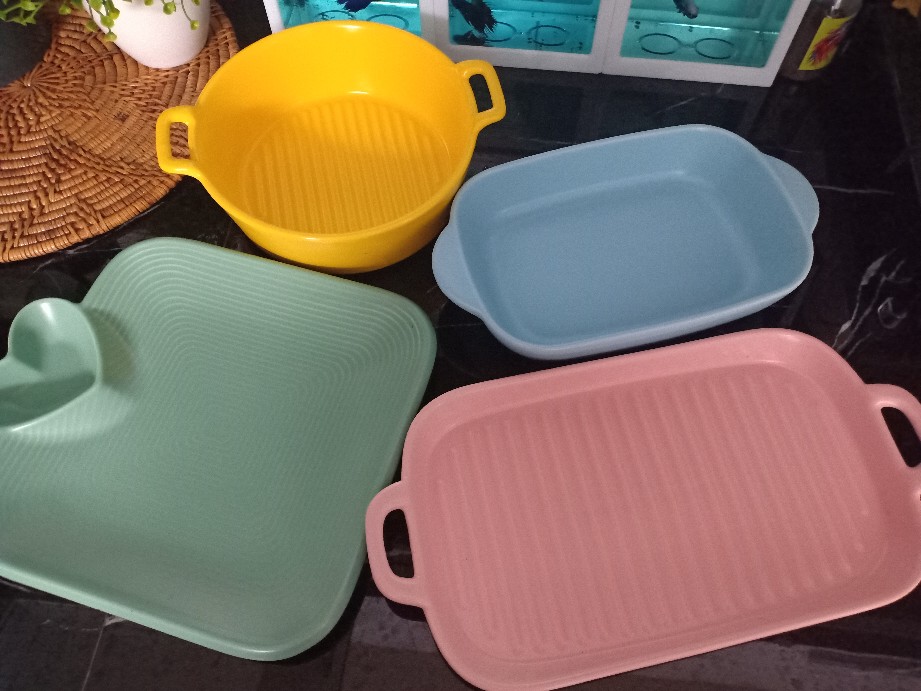 Mangkuk Keramik Binaural Model Baking Pan